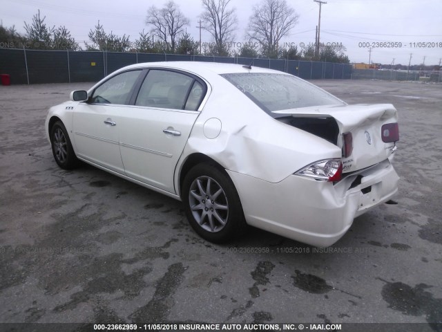 1G4HD57297U233059 - 2007 BUICK LUCERNE CXL WHITE photo 3