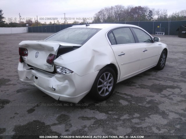 1G4HD57297U233059 - 2007 BUICK LUCERNE CXL WHITE photo 4