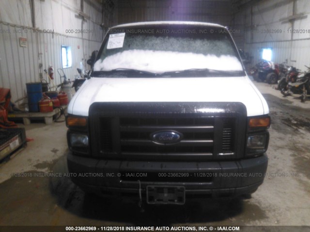 1FTSS34PX8DA37296 - 2008 FORD ECONOLINE E350 SUPER DUTY VAN WHITE photo 6