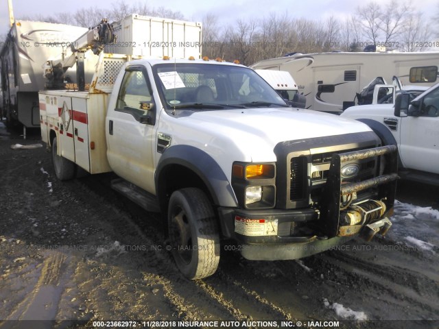 1FDAF4HR5AEA12447 - 2010 FORD F450 SUPER DUTY WHITE photo 1