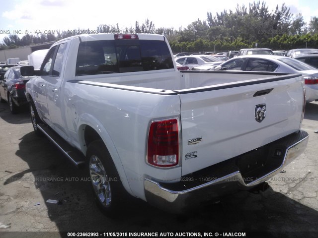 1C6RR6JG5HS651692 - 2017 RAM 1500 LARAMIE WHITE photo 3