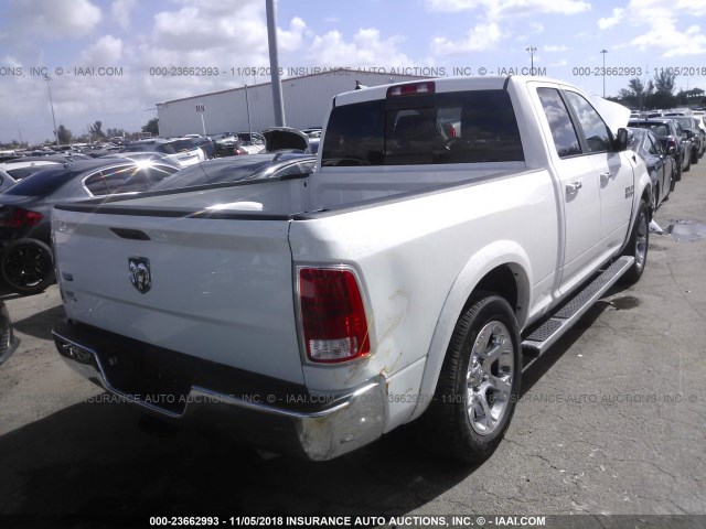 1C6RR6JG5HS651692 - 2017 RAM 1500 LARAMIE WHITE photo 4