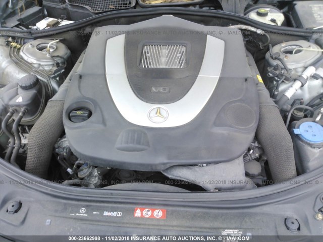 WDDNG86X57A094522 - 2007 MERCEDES-BENZ S 550 4MATIC GRAY photo 10