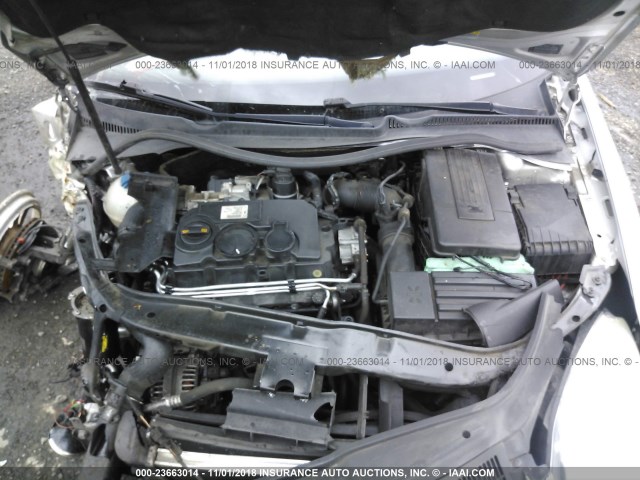 3VWCT71K96M057281 - 2006 VOLKSWAGEN JETTA TDI SILVER photo 10