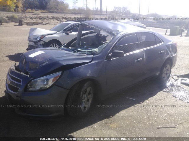 1G11B5SA5DF154474 - 2013 CHEVROLET MALIBU LS BLUE photo 2