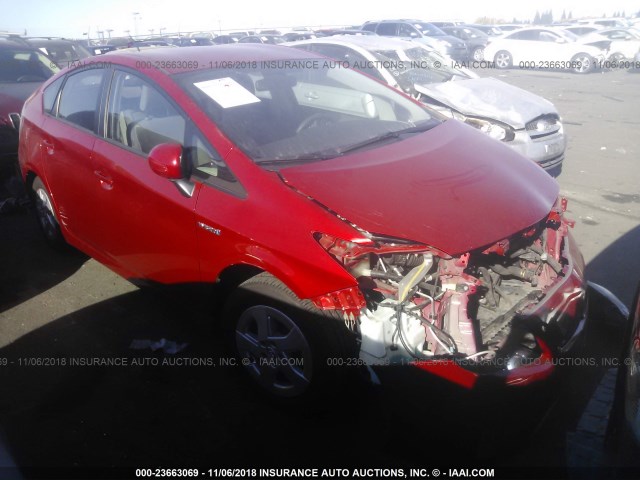 JTDKN3DU3A0035030 - 2010 TOYOTA PRIUS Qırmızı foto 1