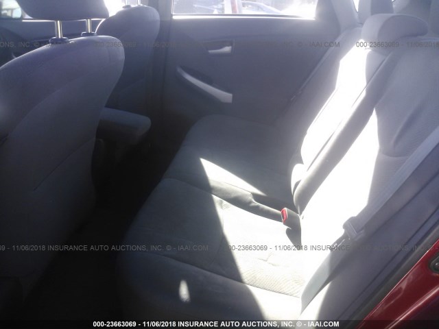 JTDKN3DU3A0035030 - 2010 TOYOTA PRIUS Qırmızı foto 8