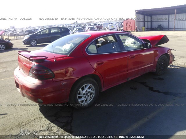 1G2NF52E44M535569 - 2004 PONTIAC GRAND AM SE1 RED photo 4