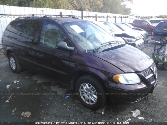 1D4GP24R84B504971 - 2004 DODGE GRAND CARAVAN SE PURPLE photo 1