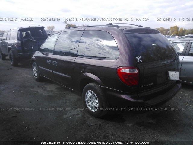 1D4GP24R84B504971 - 2004 DODGE GRAND CARAVAN SE PURPLE photo 3