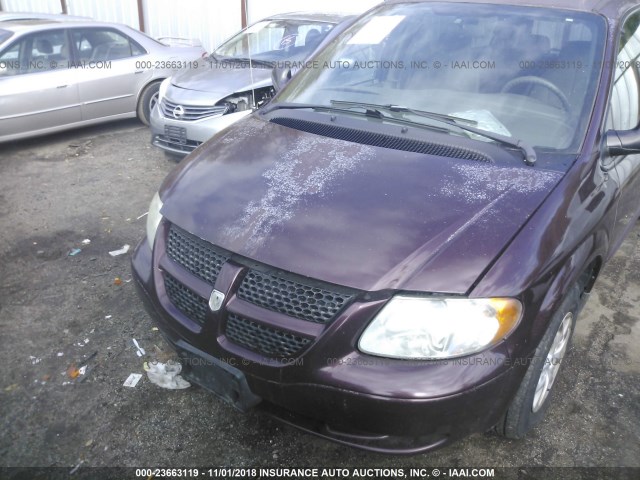 1D4GP24R84B504971 - 2004 DODGE GRAND CARAVAN SE PURPLE photo 6