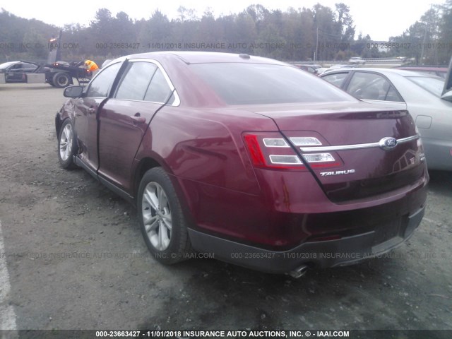 1FAHP2E9XFG130746 - 2015 FORD TAURUS SEL MAROON photo 3