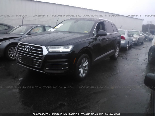 WA1LHAF78JD002129 - 2018 AUDI Q7 BLACK photo 2