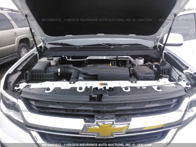 1GCGSCEA6J1253881 - 2018 CHEVROLET COLORADO LT WHITE photo 10