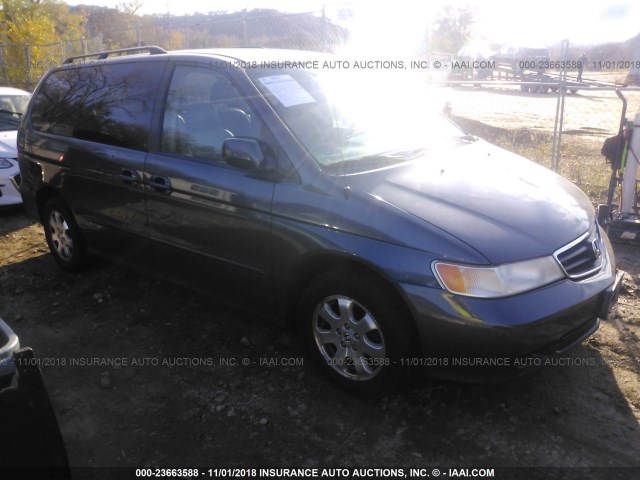 5FNRL18903B100323 - 2003 HONDA ODYSSEY EXL Dark Blue photo 1