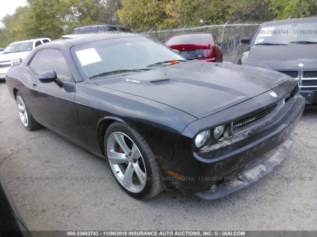 2B3LJ74W18H302925 - 2008 DODGE CHALLENGER SRT-8 BLACK photo 1