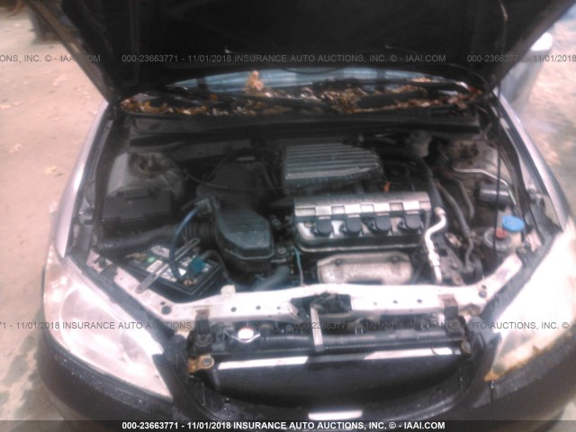 1HGEM22164L079160 - 2004 HONDA CIVIC DX VP 银色 照片 10