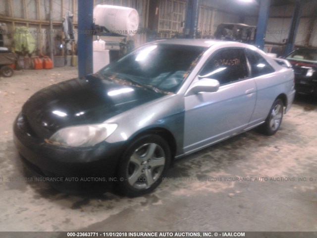 1HGEM22164L079160 - 2004 HONDA CIVIC DX VP 银色 照片 2