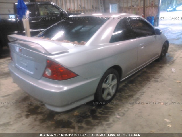 1HGEM22164L079160 - 2004 HONDA CIVIC DX VP 银色 照片 4