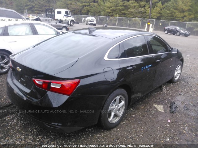 1G1ZB5STXJF259494 - 2018 CHEVROLET MALIBU LS 黑色 照片 4