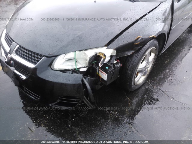 1B3EL46X66N230373 - 2006 DODGE STRATUS SXT BLACK photo 6