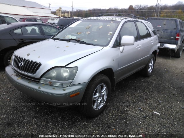 JT6HF10U5X0092900 - 1999 LEXUS RX 300 SILVER photo 2