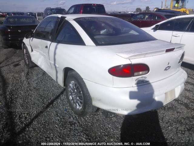 3G1JC1241XS835067 - 1999 CHEVROLET CAVALIER RS WHITE photo 3