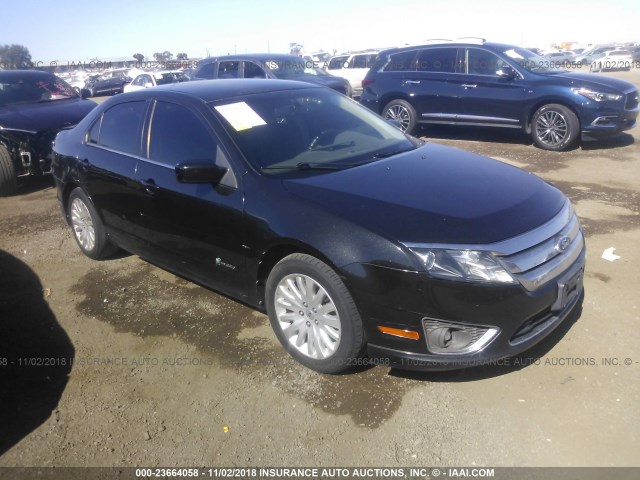 3FADP0L33AR405392 - 2010 FORD FUSION HYBRID BLACK photo 1