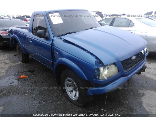 1FTYR10U42PA32591 - 2002 FORD RANGER BLUE photo 1