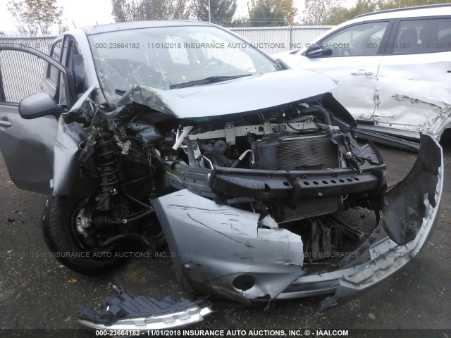 3N1CE2CP4EL409876 - 2014 NISSAN VERSA NOTE S/S PLUS/SV/SL GRAY photo 6