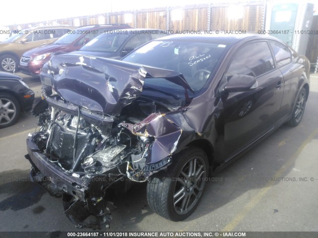 JTKDE167080240697 - 2008 TOYOTA SCION TC 栗色 照片 2