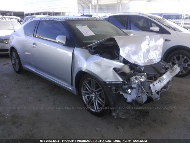 JTKJF5C70D3045607 - 2013 TOYOTA SCION TC SILVER photo 1