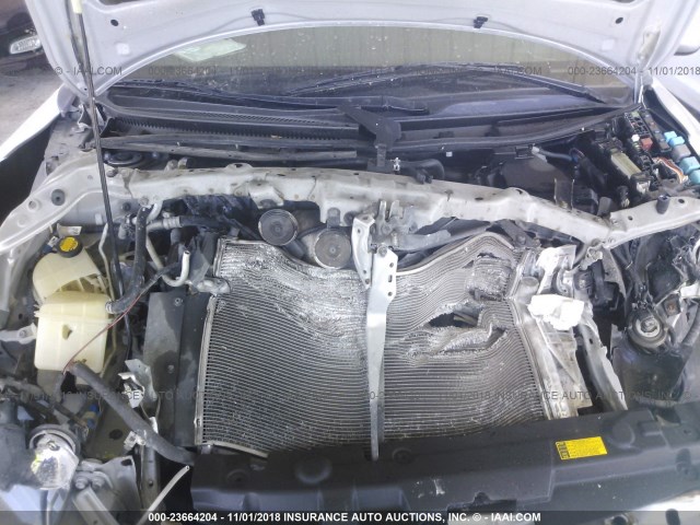 JTKJF5C70D3045607 - 2013 TOYOTA SCION TC SILVER photo 10