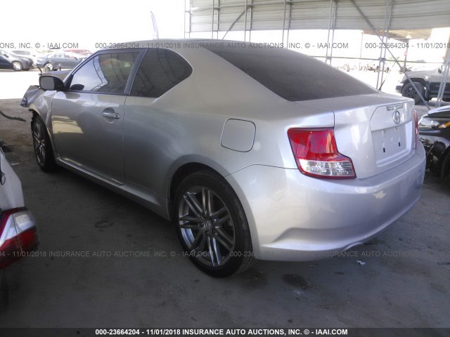 JTKJF5C70D3045607 - 2013 TOYOTA SCION TC SILVER photo 3