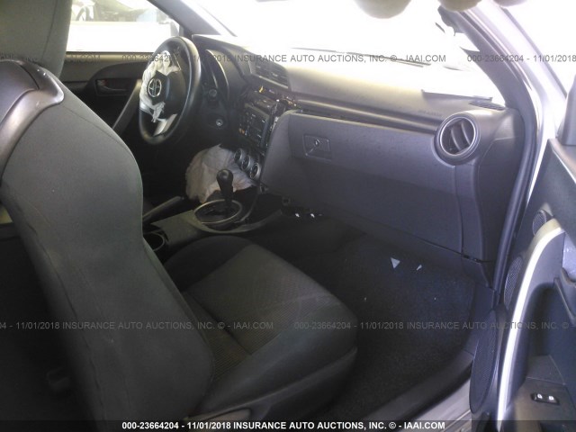 JTKJF5C70D3045607 - 2013 TOYOTA SCION TC SILVER photo 5
