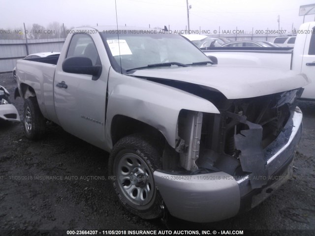 1GCEC14X48Z175644 - 2008 CHEVROLET SILVERADO C1500 GRAY photo 1