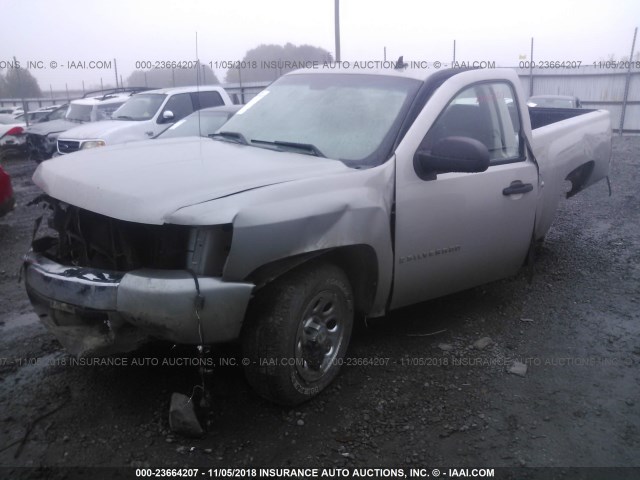 1GCEC14X48Z175644 - 2008 CHEVROLET SILVERADO C1500 GRAY photo 2