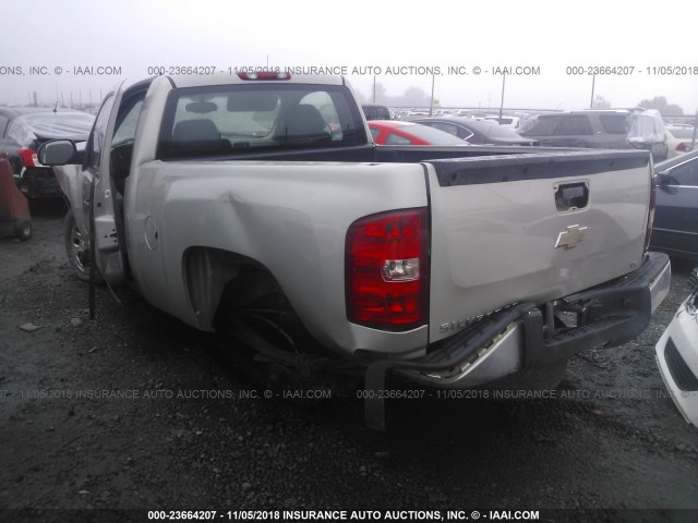 1GCEC14X48Z175644 - 2008 CHEVROLET SILVERADO C1500 GRAY photo 3