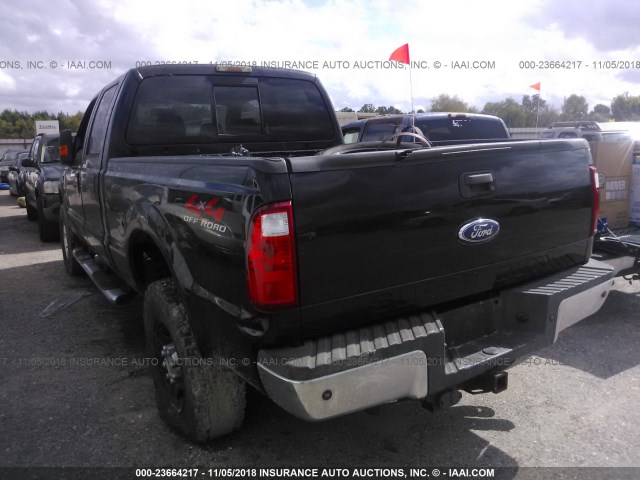 1FTWW31R98EA04036 - 2008 FORD F350 SRW SUPER DUTY BLACK photo 3