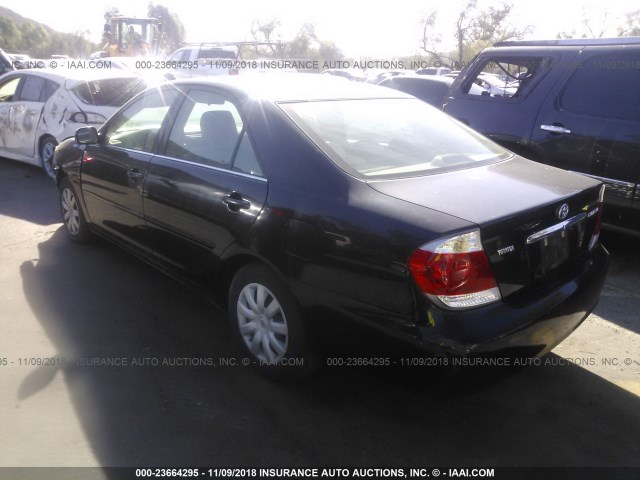 4T1BE32K95U610601 - 2005 TOYOTA CAMRY LE/XLE/SE BLACK photo 3