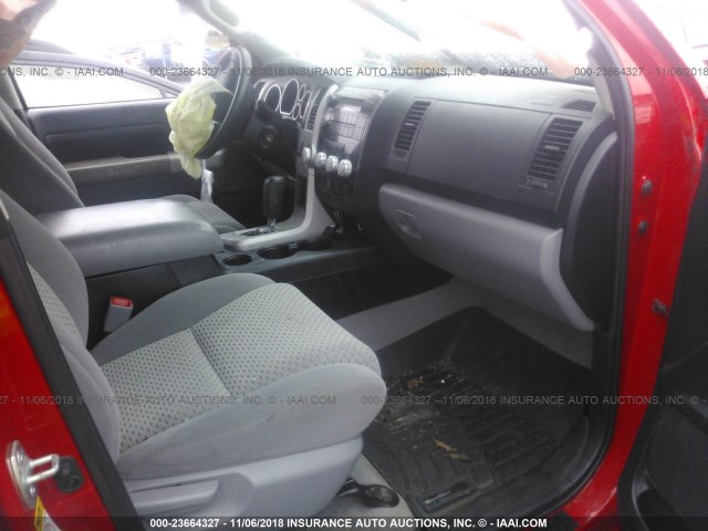 5TBBT54168S459762 - 2008 TOYOTA TUNDRA DOUBLE CAB/DOUBLE CAB SR5 RED photo 5