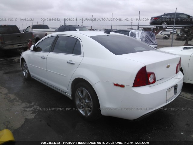 1G1ZD5EU1CF113079 - 2012 CHEVROLET MALIBU 2LT WHITE photo 3