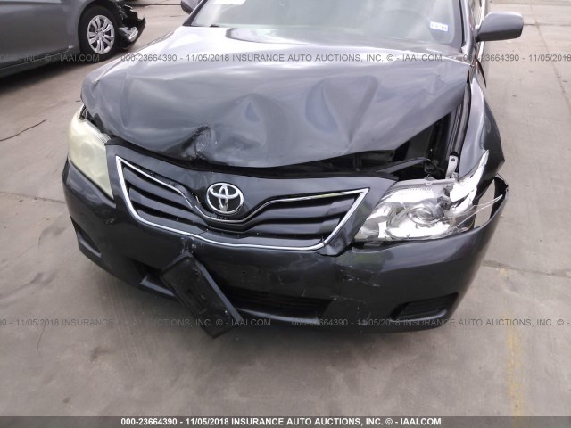 4T1BF3EK4BU123309 - 2011 TOYOTA CAMRY SE/LE/XLE GRAY photo 6