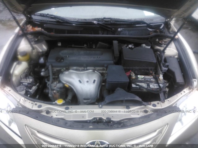 4T1BE46K99U274762 - 2009 TOYOTA CAMRY SE/LE/XLE GOLD photo 10