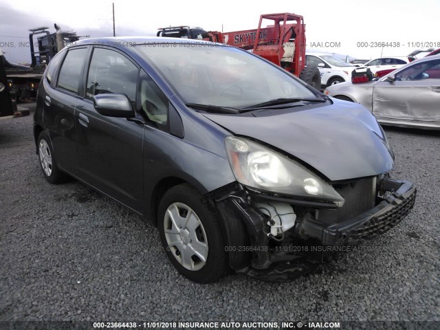 JHMGE8H35DC014590 - 2013 HONDA FIT GRAY photo 1