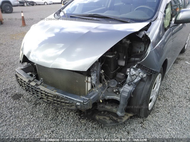 JHMGE8H35DC014590 - 2013 HONDA FIT GRAY photo 6