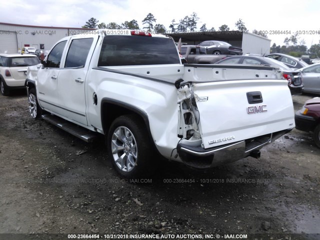 3GTU2NEC9GG237653 - 2016 GMC SIERRA K1500 SLT WHITE photo 3