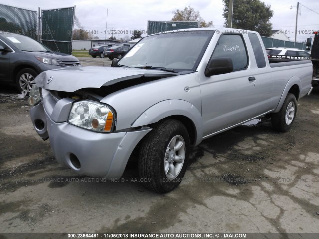 1N6DD26T64C419345 - 2004 NISSAN FRONTIER KING CAB XE SILVER photo 2