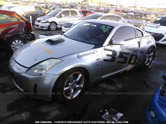 JN1AZ34E43T003393 - 2003 NISSAN 350Z COUPE SILVER photo 2