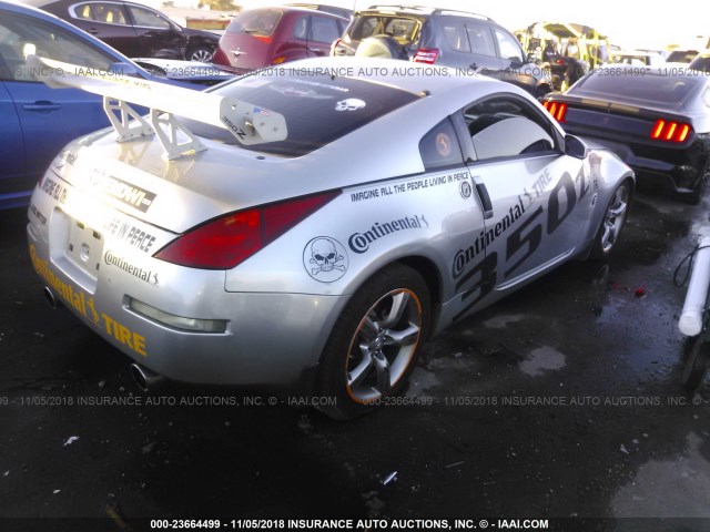 JN1AZ34E43T003393 - 2003 NISSAN 350Z COUPE SILVER photo 4